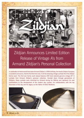 Zildjian â€˜Aâ€™ 100th Birthday Limited Release